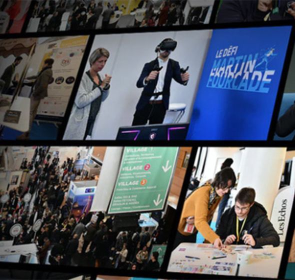 plusieurs photos du salon des entrepreneurs